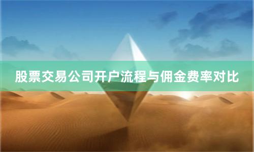 股票交易公司开户流程与佣金费率对比